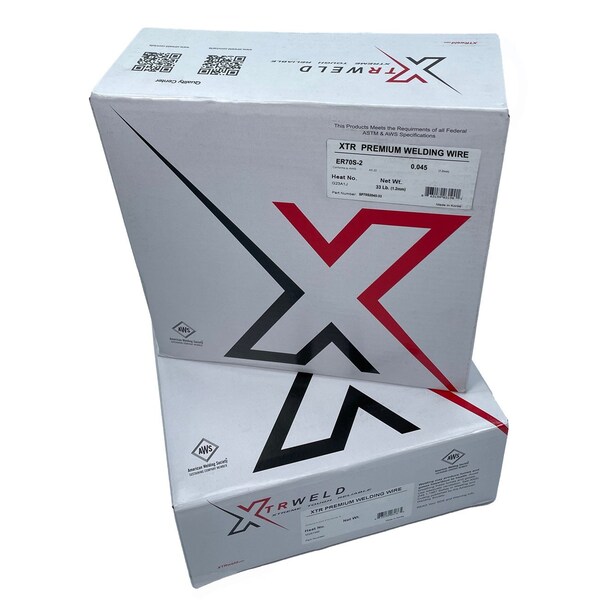 Xtrweld SP70S204533 ER70S-2 Filler Metal, 33 Lb. Spool priced per pound Mild Steel, 0.045 Inch Dia SP70S2045-33 - main